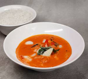 Chicken Red Thai Curry With Basmati Rice