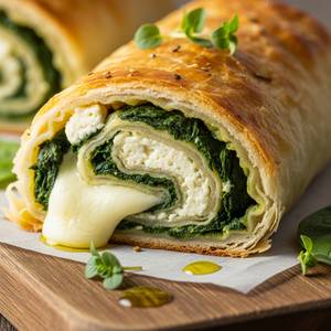 Cheese Spinach Roll
