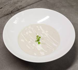 Thyme infused chicken soup