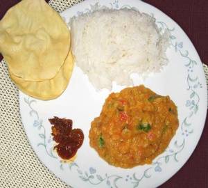 Tomato pappu avakai rice bowl [500 m]
