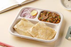 Mushroom Masala with Rumali Roti Lunchbox