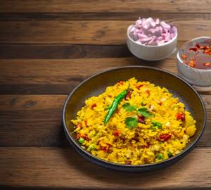 Aloo matar poha