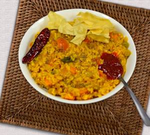 Sambhar chips rice bowl