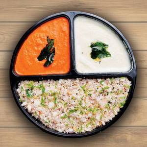 Idli Upma With Chutneys