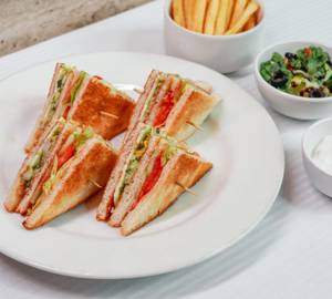 Vegetable club sandwich