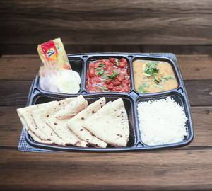 Regular veg thali