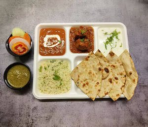 Paneer Butter Masala+Biryani+2 Tandoori Roti+Gulab Jamun +Raita+Salad+Pickle