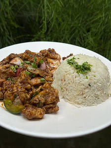 Manchurian Gobi With Butter Garlic Rice Combo