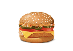 Mexican Grilled Chicken & Cheese Burger.