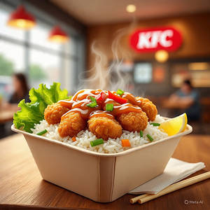 KFC Style  Chicken Rice Bowl