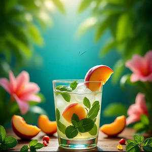 Butterfly Peach Mojito