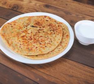 Aloo stuffed paratha combo
