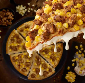 Chicken Golden Delight Double Layer Chees Burst Pizza [ 7 Inches ]
