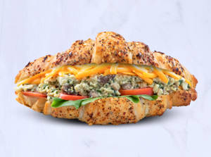 Tofu Spinach Croissant Sandwich