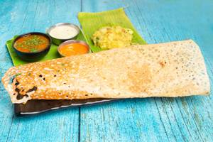 onion rava masala dosa