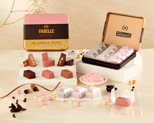 Gianduja Trilogy - Assorted Hazelnut infused Chocolates [12 Pieces]