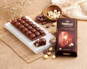 Hazelnut Mousse Bar -  Centre filled Milk Chocolate