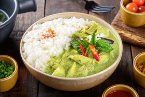 Thai Green Curry Chicken with Rice