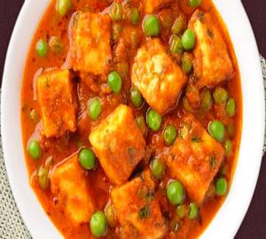 Matar paneer + Tandori roti + Jeera rice