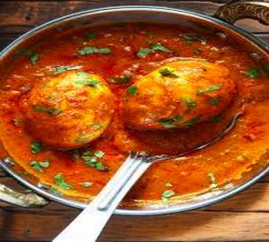 Anda curry + Tandori roti + Jeera rice