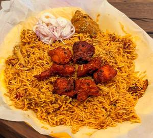 Chicken 65 biryani