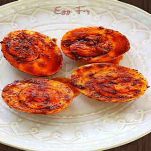 Boiled egg fry(2Eggs)