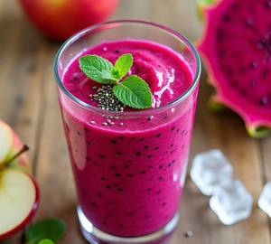Dragon Fruit And Aapple Juice