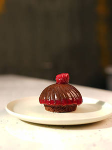 Vegan & Sugarfree Chocolate Raspberry Mouse Cake