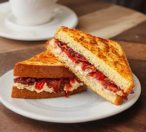 Butter jam sandwich