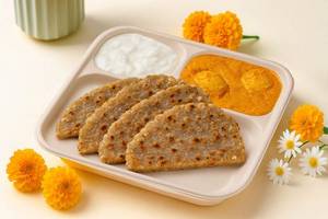 Sabudana Paratha & Dum Aloo Vrat Thali