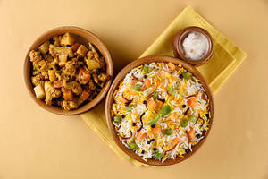 Seasonal Vegetable With Veg Biryani