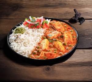 Matar Paneer Rice Bowl