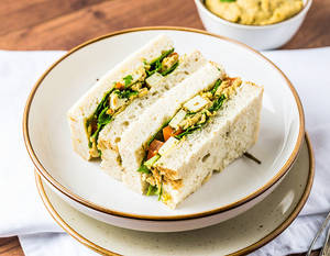 Cottage Cheese & Hummus Cold Sandwich