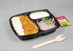 Double Egg Bhurji Millet Khichdi