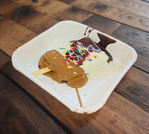 Triple chocolate waffle