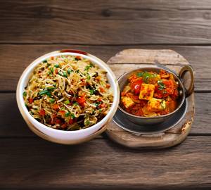 Veg Fried Rice & Kadai Paneer
