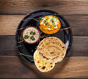Butter Paneer & Tauwa Roti(4 Pieces)