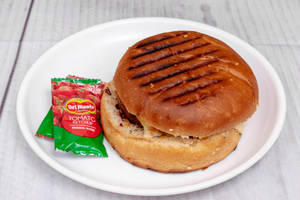 Spicy paneer burger