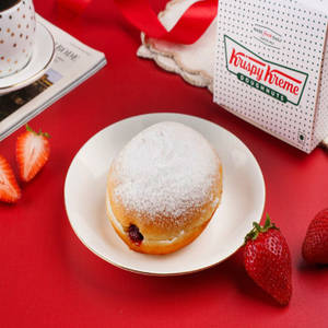 Powdered Strawberry Filled Doughnut