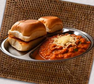 Cheese Pav Bhaji (2Pcs Pav)