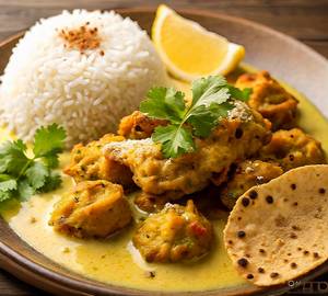 Kadhi Pakoda With Rice