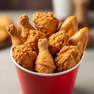 6 picese fried leg bucket
