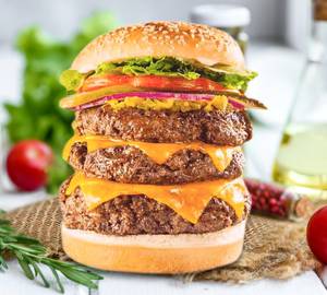 Veg jumbo cheese burger