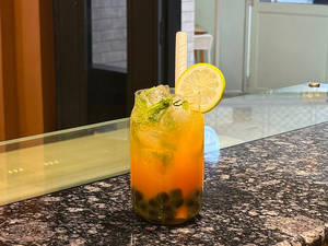 Orange Iced Tea Boba