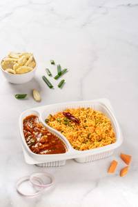 Schz Fried Rice - Manchurian Gravy Combo