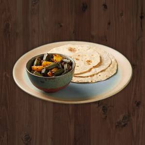 2 Chapati  and bhendi