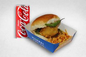 Og Vada Pav With Chura + Coca Cola