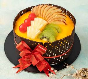 Eggless Mango Delight Cake