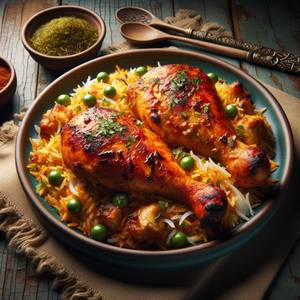 Chicken tikka biryani chicken [2 pieces]