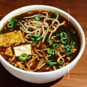Tofu Ramen Miso Garlic Broth